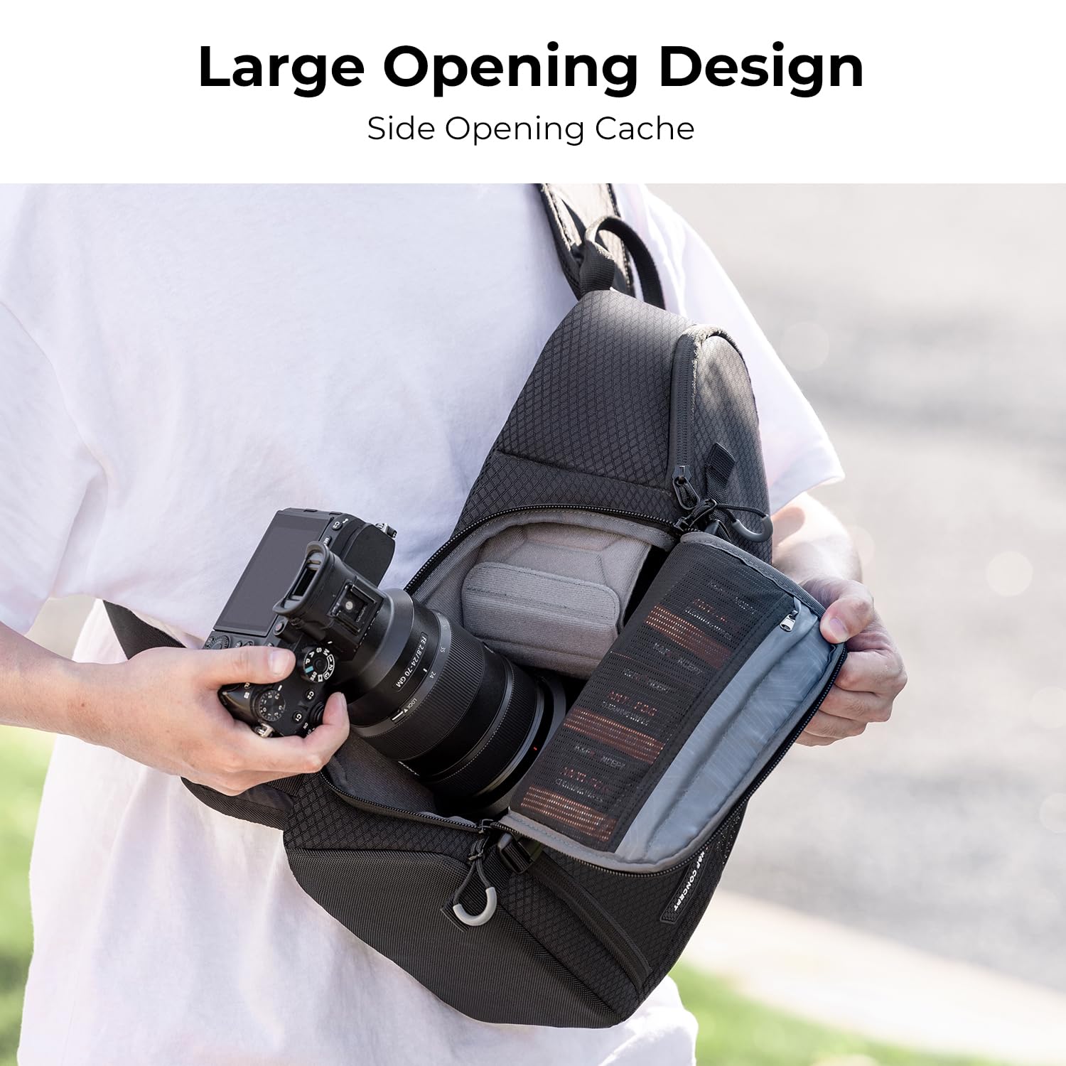Foto 5 | Bolso Bandolera K&f Concept Impermeable Para Cámara Réflex Digital, Réflex O Sin Espejo - Venta Internacional.