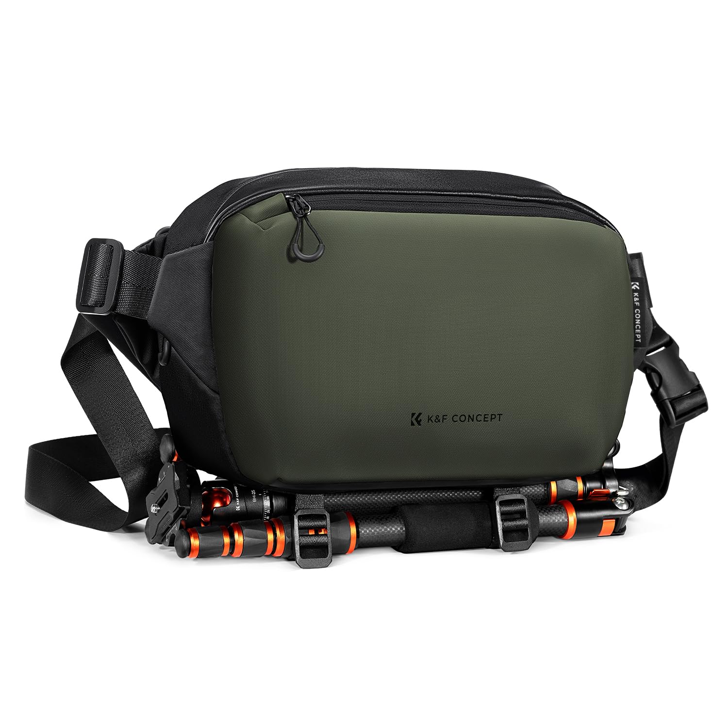 Mochila Bandolera Y Cámara Réflex Digital K&f Concept 2 En 1, Negro-verde - Venta Internacional.