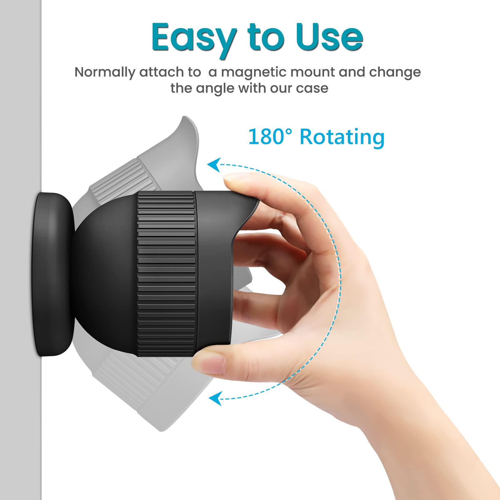 Foto 6 pulgar | Funda De Silicona Para Nest Cam Outdoor/indoor 2021, Color Negro - Venta Internacional.