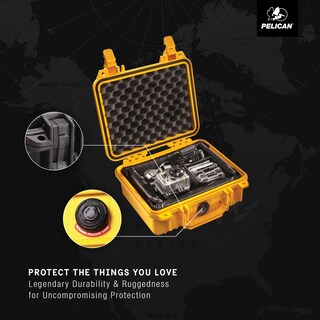 Foto 7 | Funda Para Cámara Pelican 1200 Con Espuma Naranja Impermeable - Venta Internacional.