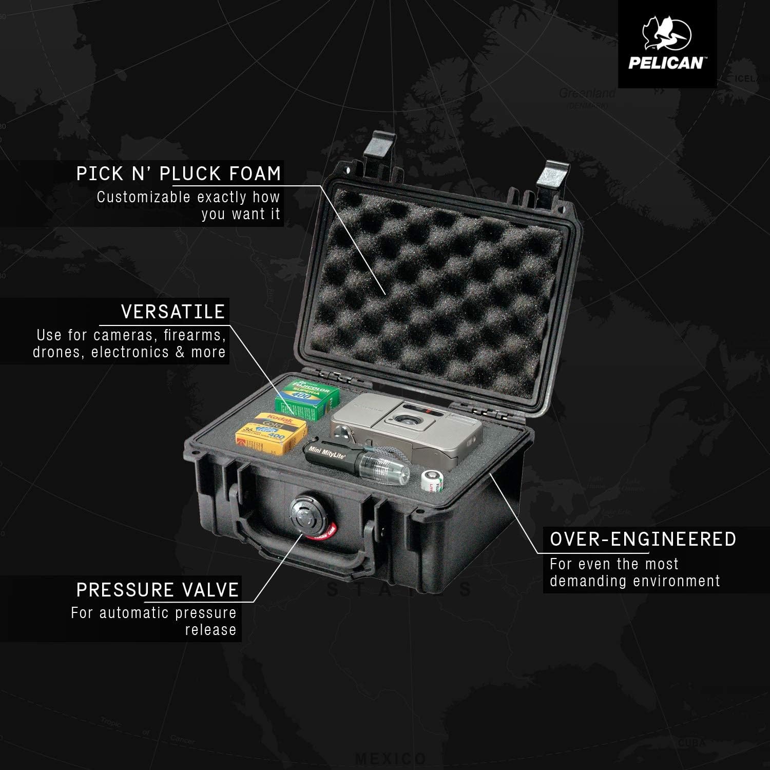 Foto 4 pulgar | Funda Pelican 1120 Con Espuma Impermeable (amarilla) - Venta Internacional.