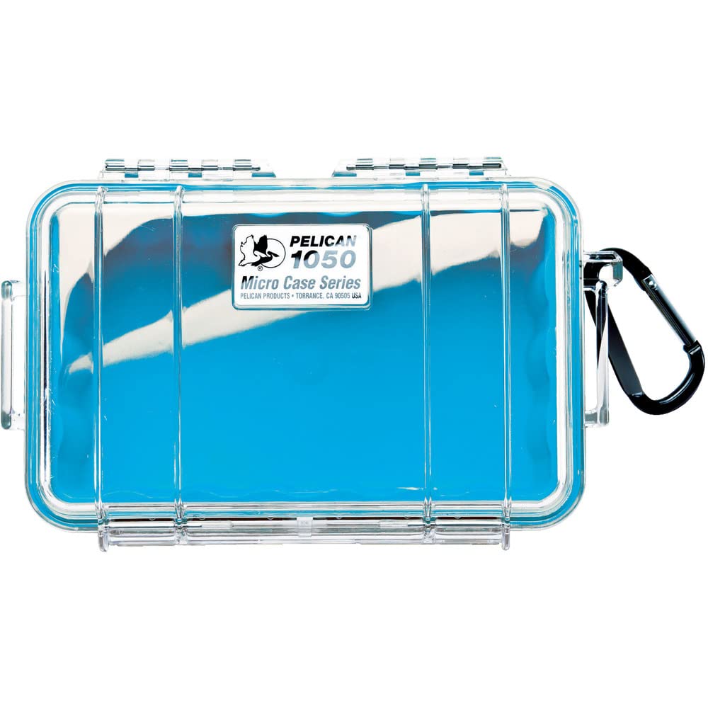Microfunda Pelican 1050 Para Iphone, Gopro, Cámara Azul/transparente - Venta Internacional.