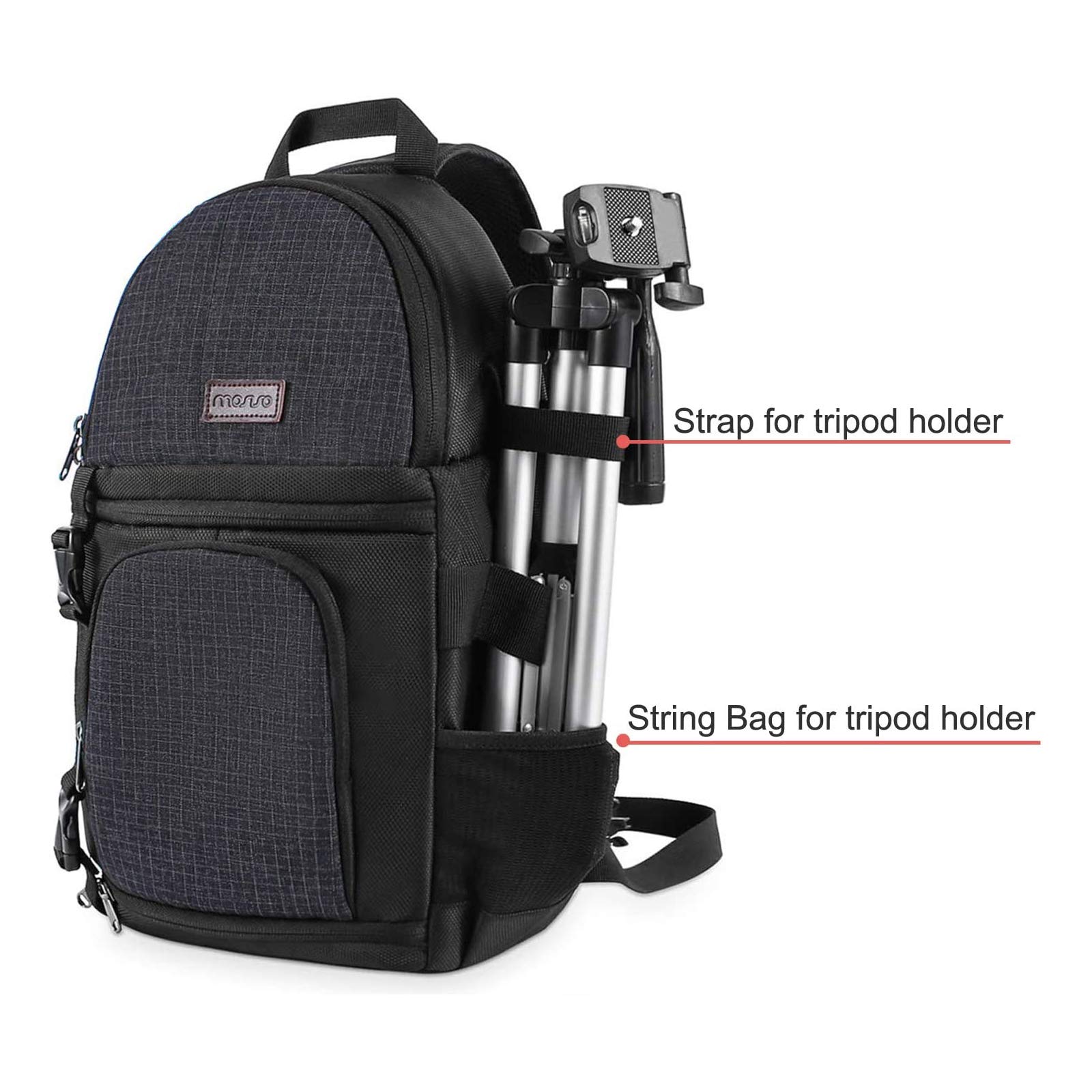 Foto 4 pulgar | Funda Bandolera Mosiso Para Cámaras Réflex Digitales, Réflex O Sin Espejo, Color Negro - Venta Internacional.