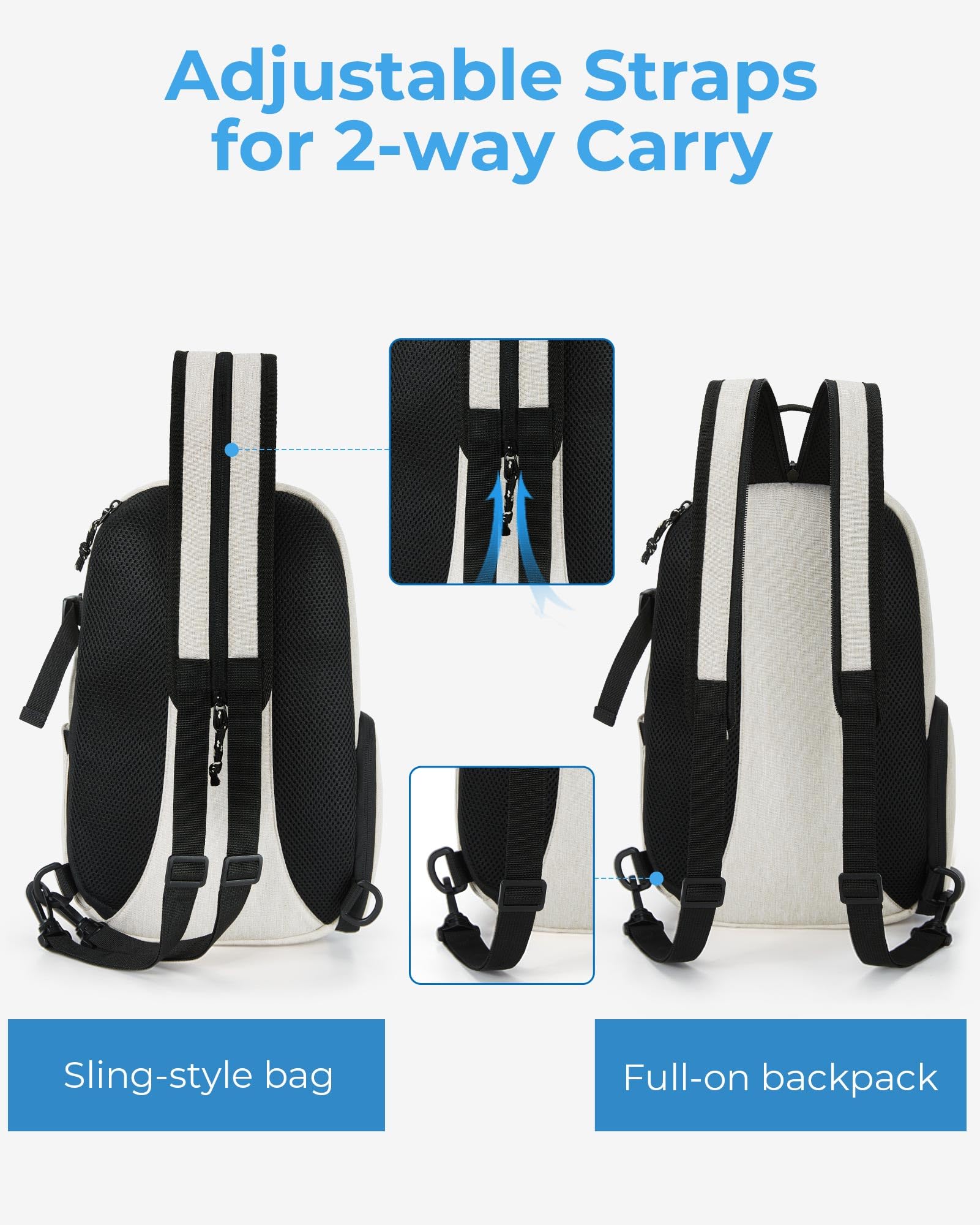 Foto 5 pulgar | Funda Bandolera Bagsmart Pequeña Para Cámara Réflex Digital O Réflex Con Tableta De 11 Pulgadas - Venta Internacional.