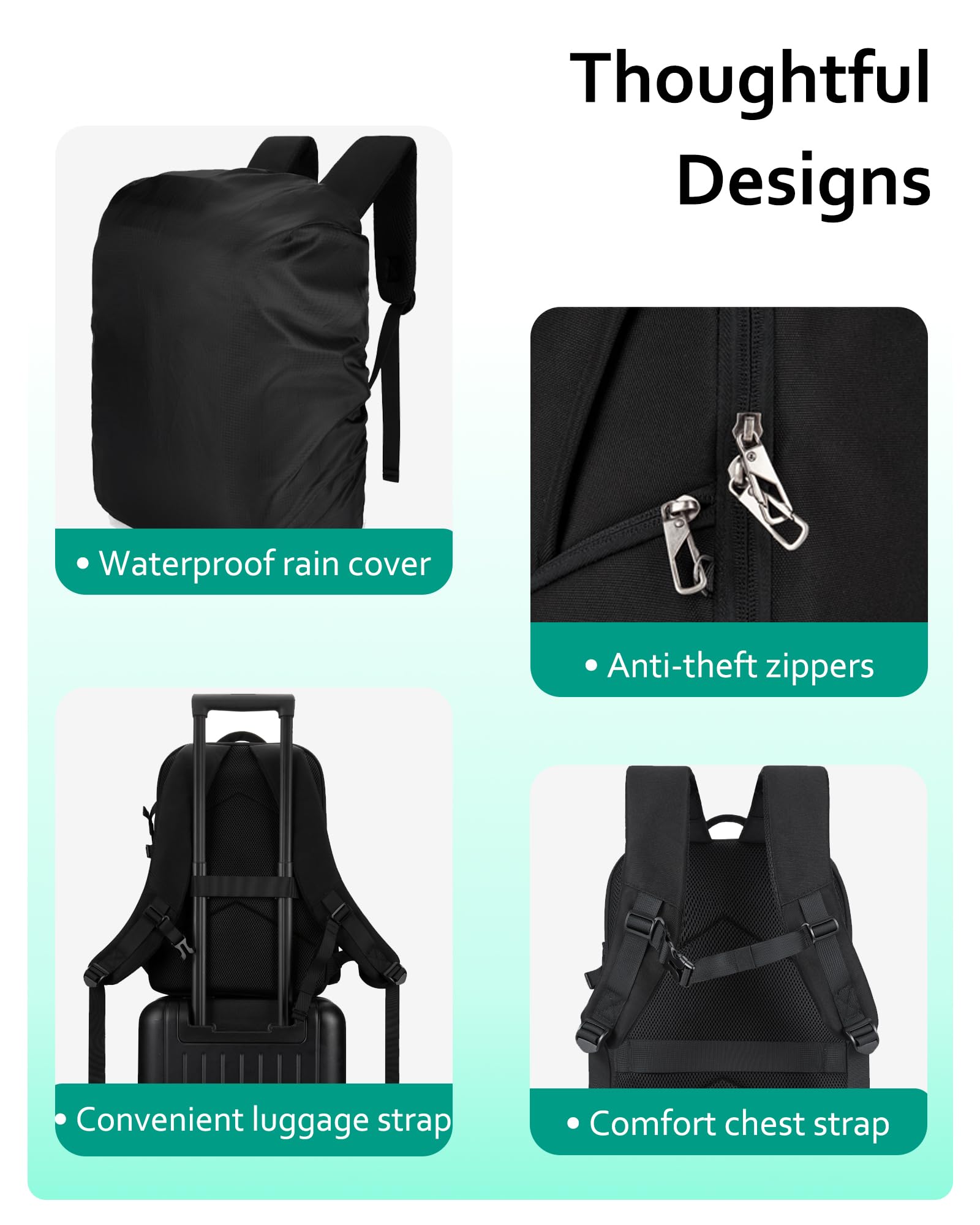 Foto 6 | Bolsa De Cámara Bagsmart Para Cámara Réflex Digital Con Portátil De 15.6 Pulgadas - Venta Internacional.