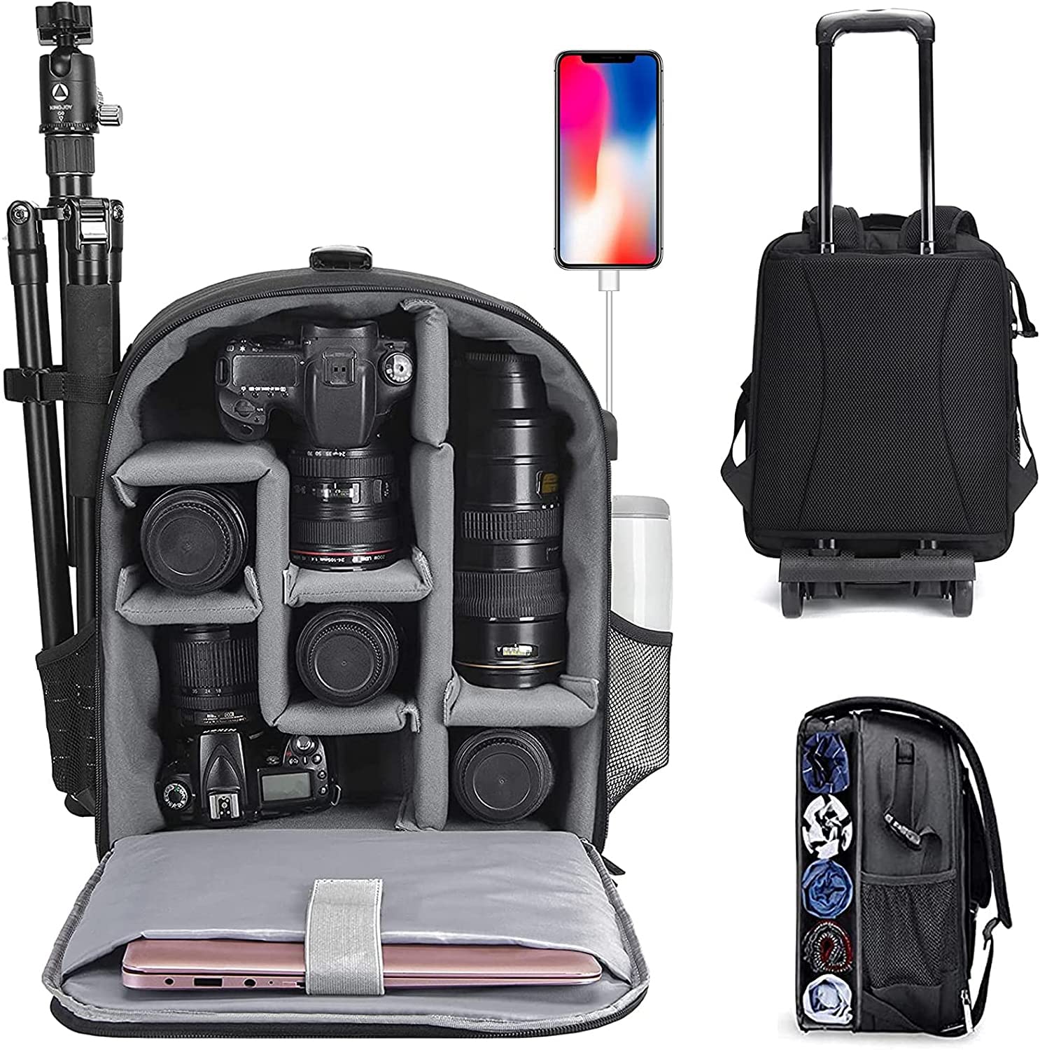 Foto 2 pulgar | Mochila Para Cámara Caden Professional Para Cámaras Réflex Digitales O Réflex Sin Espejo - Venta Internacional.