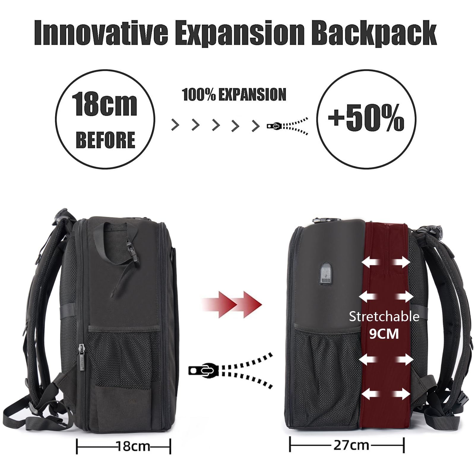 Foto 5 pulgar | Mochila Para Cámara Caden Professional Para Cámaras Réflex Digitales O Réflex Sin Espejo - Venta Internacional.
