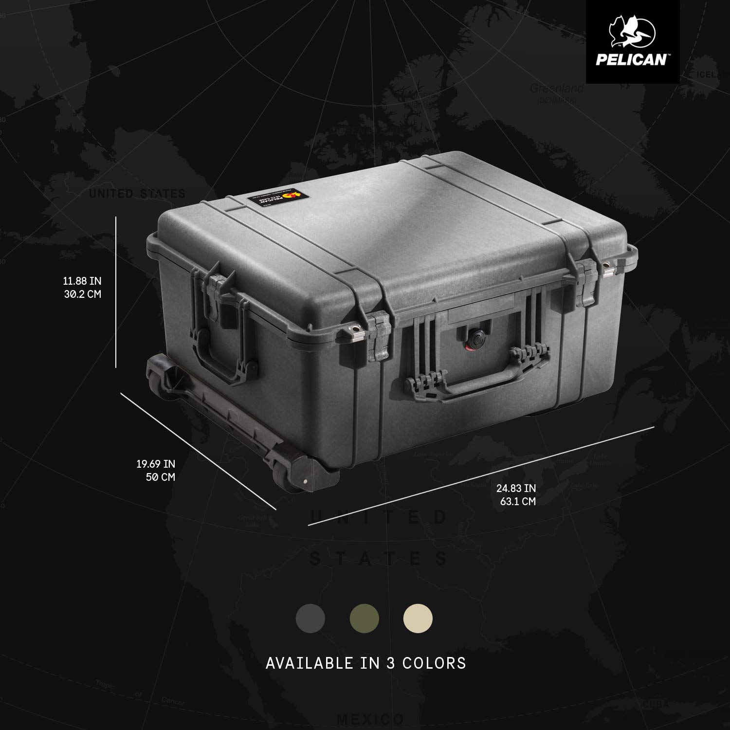 Foto 5 | Funda Pelican 1610-020-110 Con Espuma Negra E Interior De 55 X 42 X 27 Cm - Venta Internacional.