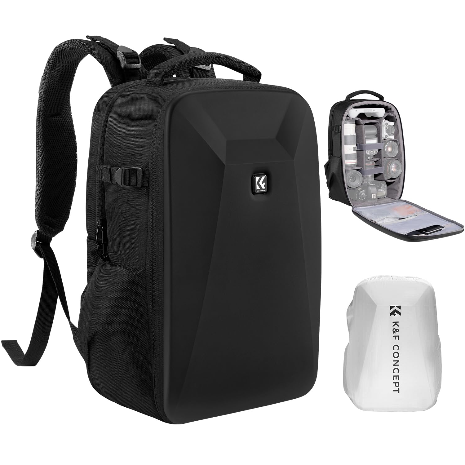Foto 2 pulgar | Mochila Para Cámara K&f Concept Hardshell, Impermeable, 22 L - Venta Internacional.