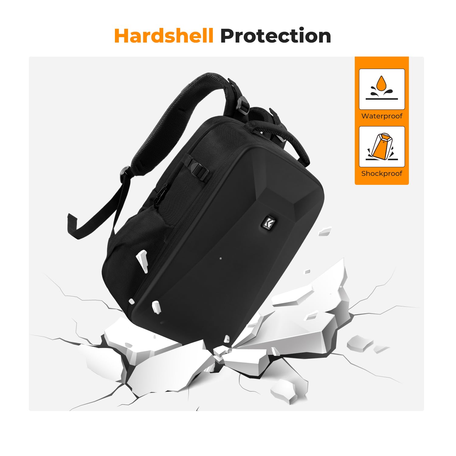 Foto 6 pulgar | Mochila Para Cámara K&f Concept Hardshell, Impermeable, 22 L - Venta Internacional.
