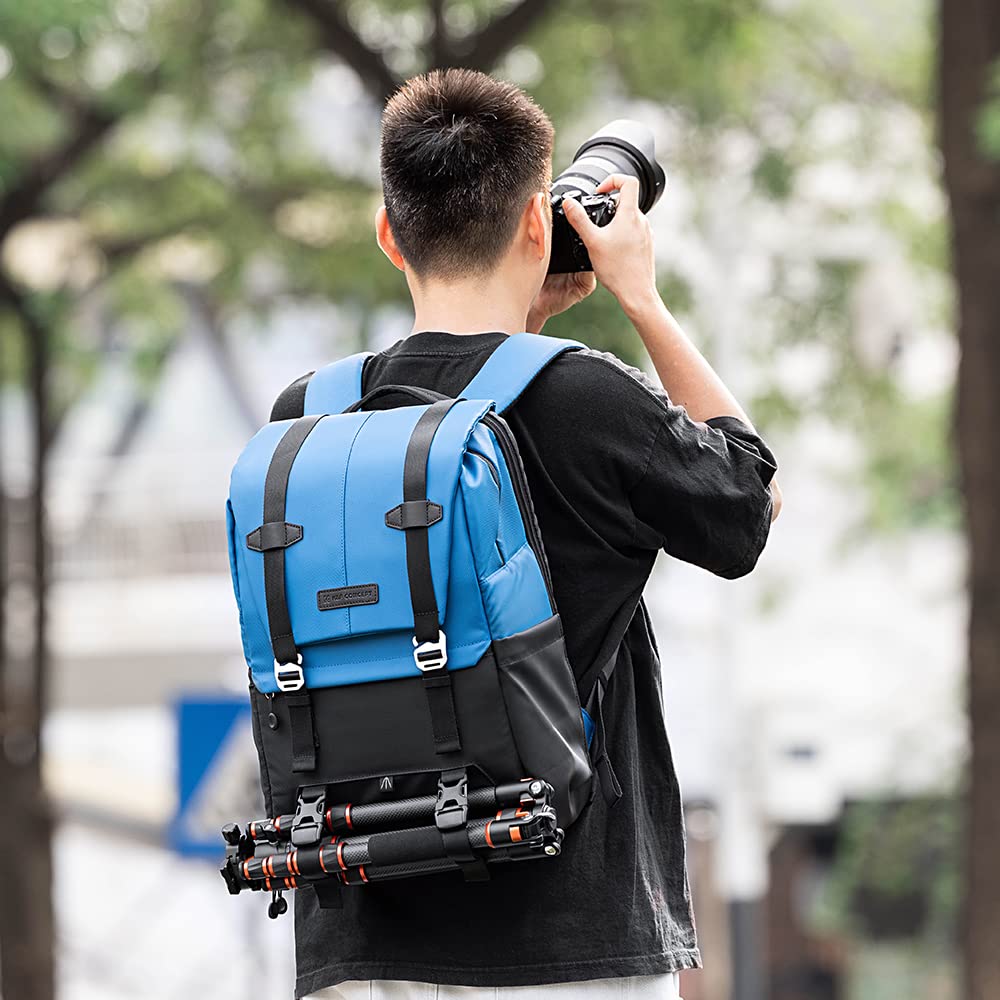 Foto 2 | Mochila Para Cámara K&f Concept De Gran Capacidad Con Protector De Lluvia De 20 Litros - Venta Internacional.