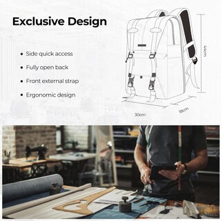 Foto 3 | Mochila Para Cámara K&f Concept De Gran Capacidad Con Protector De Lluvia De 20 Litros - Venta Internacional.