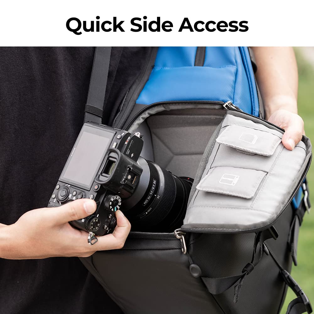 Foto 4 | Mochila Para Cámara K&f Concept De Gran Capacidad Con Protector De Lluvia De 20 Litros - Venta Internacional.