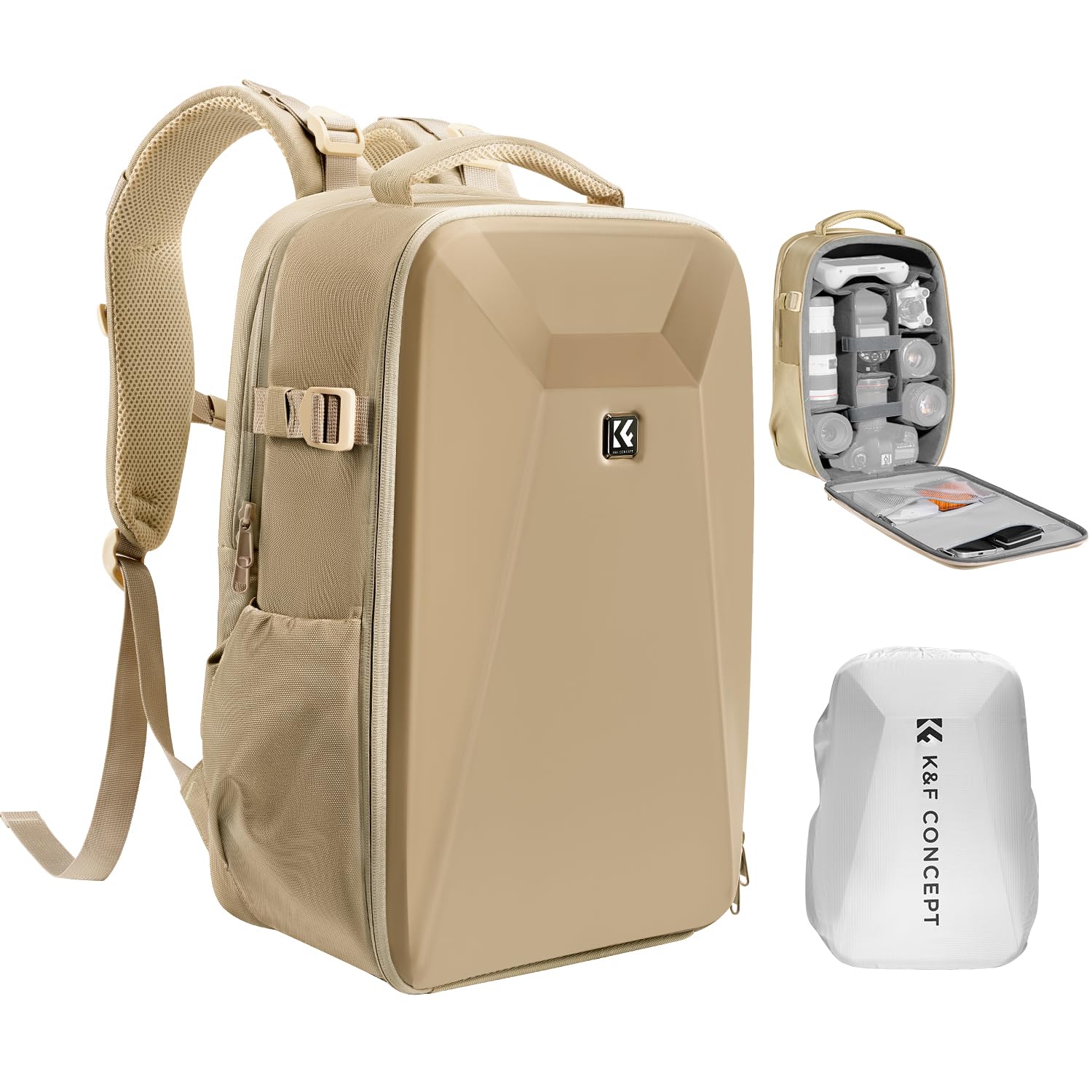 Mochila Para Cámara K&f Concept Hardshell, Impermeable, 22 L - Venta Internacional.