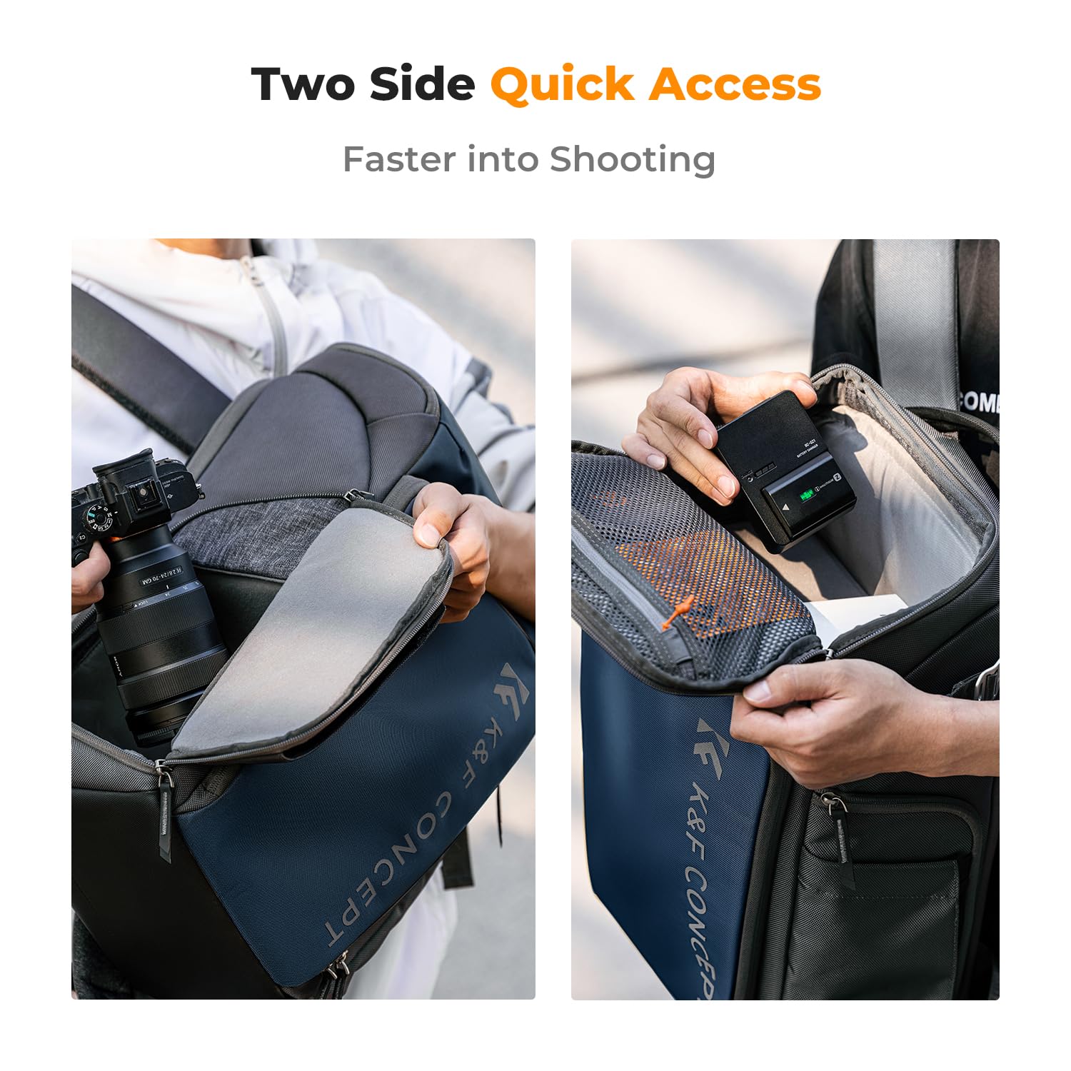 Foto 4 pulgar | Mochila para Cámara K&f Concept Impermeable De 25 Litros Con Funda Para Lluvia - Venta Internacional