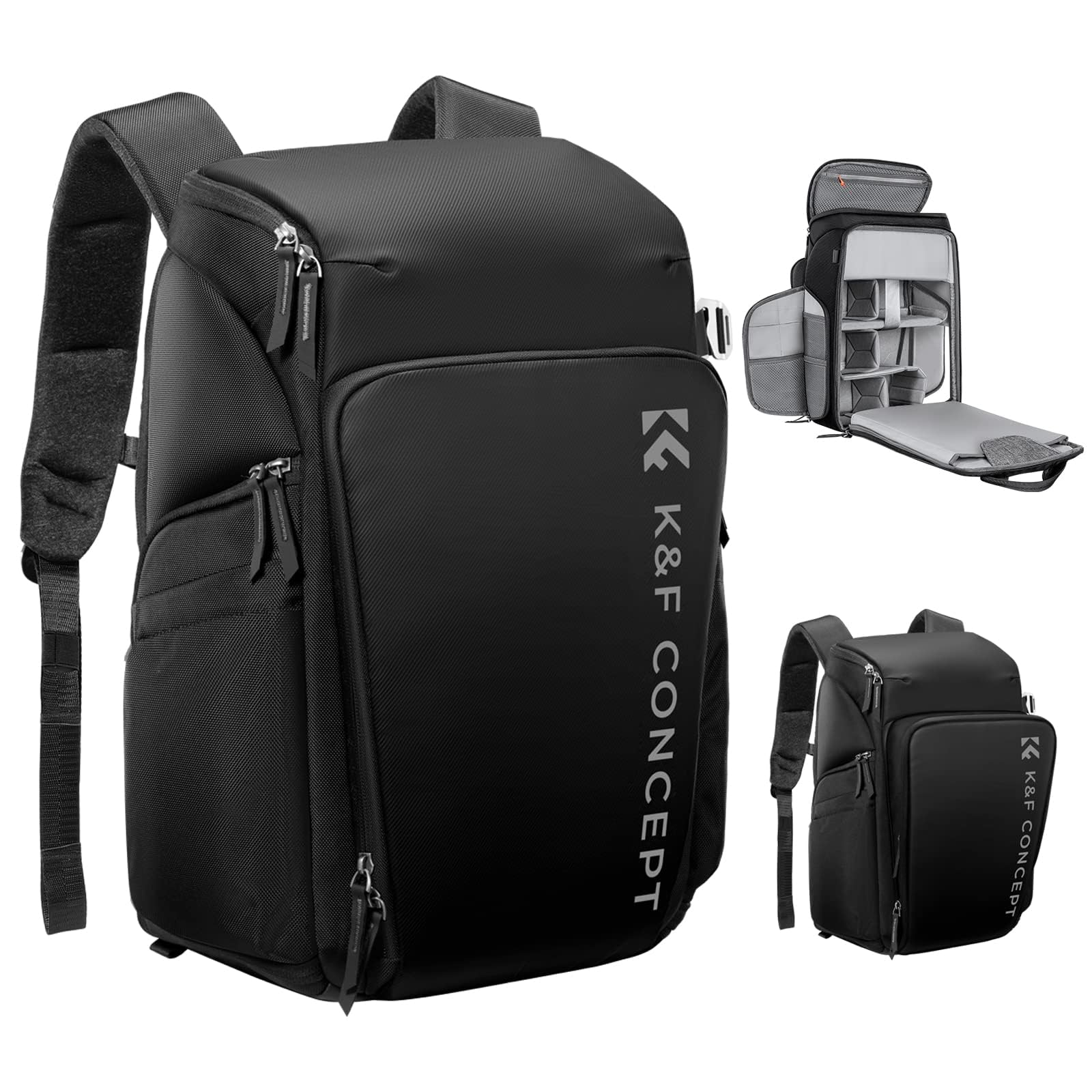 Foto 2 pulgar | Mochila para Cámara K&f Concept Impermeable de 25 Litros Con Funda Para Lluvia - Venta Internacional