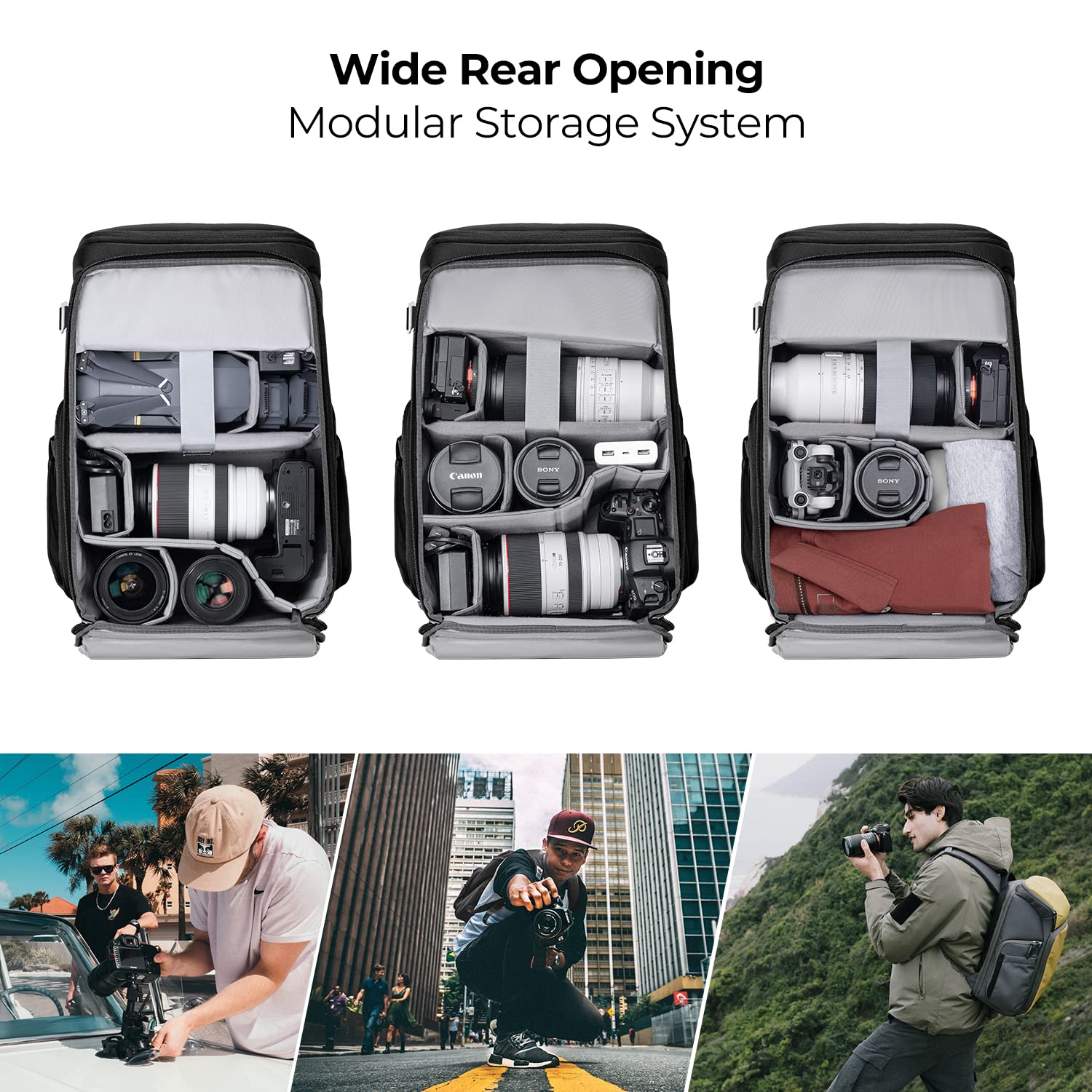 Foto 4 pulgar | Mochila para Cámara K&f Concept Impermeable de 25 Litros Con Funda Para Lluvia - Venta Internacional