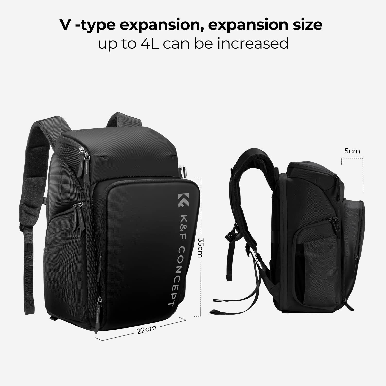 Foto 7 pulgar | Mochila para Cámara K&f Concept Impermeable de 25 Litros Con Funda Para Lluvia - Venta Internacional
