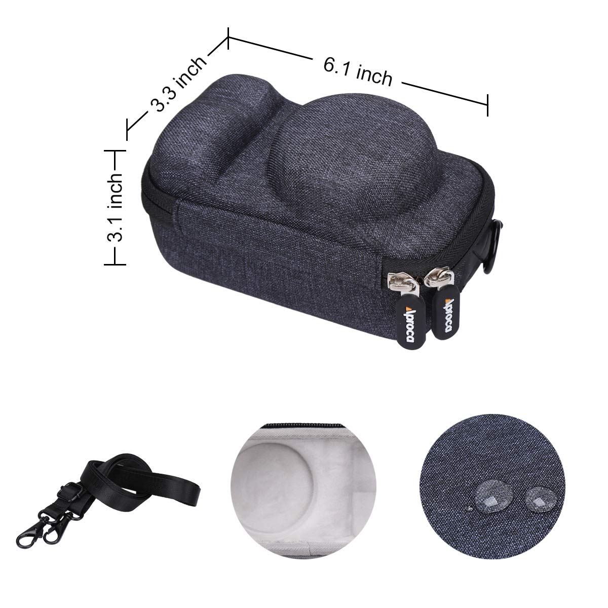 Foto 7 pulgar | Funda de Almacenamiento Aproca para Cámara Sony Alpha A6400 A6700 A6000 - Venta Internacional