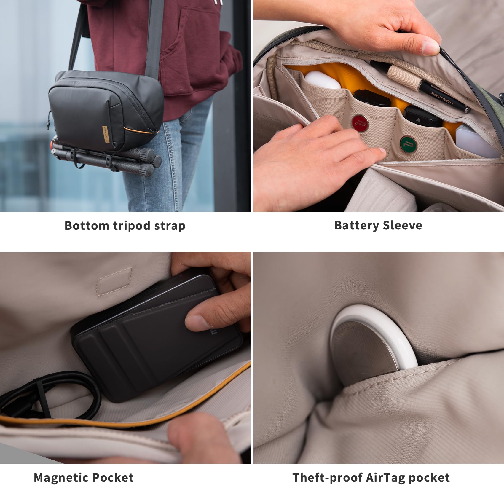 Foto 6 pulgar | Funda Para Cámara Pgytech Onego Solo V2, Pequeña, 4 Litros, Para Hombre Y Mujer - Venta Internacional.
