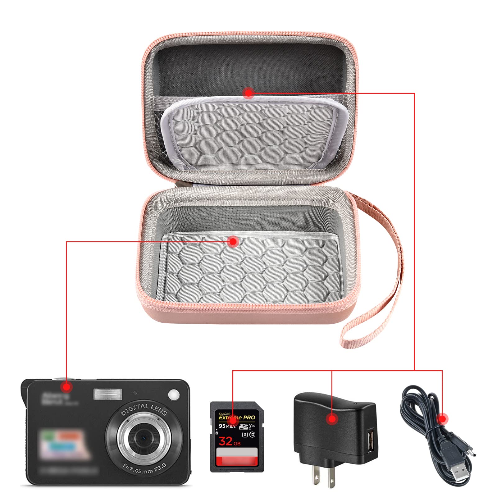 Foto 3 pulgar | Funda De Transporte Y Protección Para Cámara Digital Abergbest - Venta Internacional.