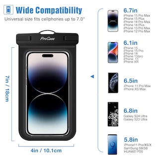 Foto 2 | Funda Impermeable para Teléfono Procase Paquete de 2- Venta Internacional