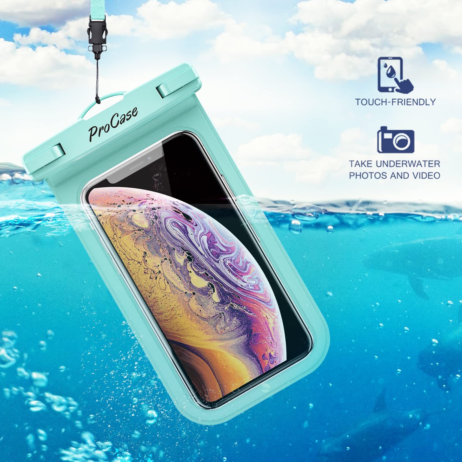 Foto 6 pulgar | Funda Impermeable para Teléfono Procase Paquete de 2- Venta Internacional
