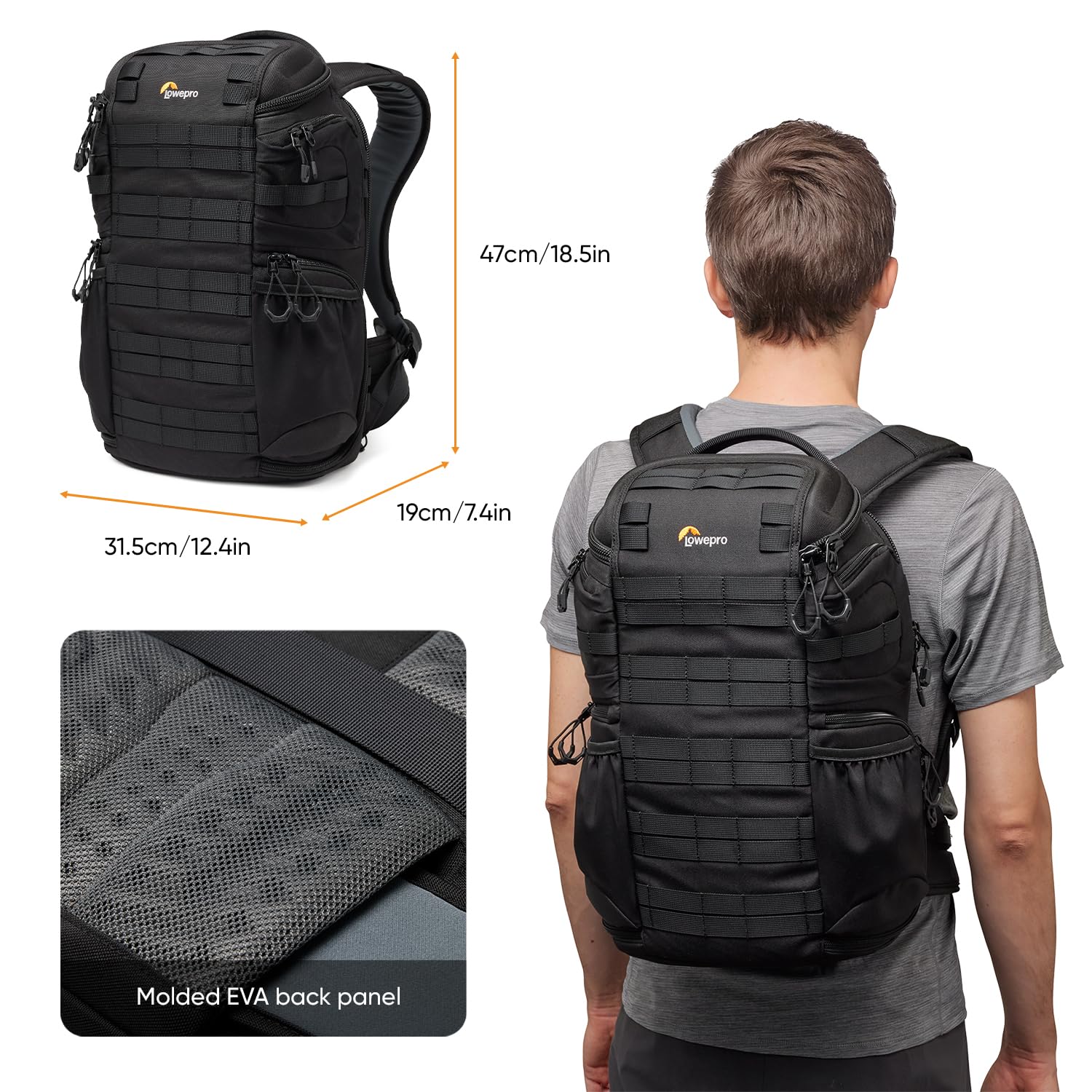 Foto 2 | Mochila Para Cámara Lowepro Protactic Bp 350 Aw Iii 17l - Venta Internacional.