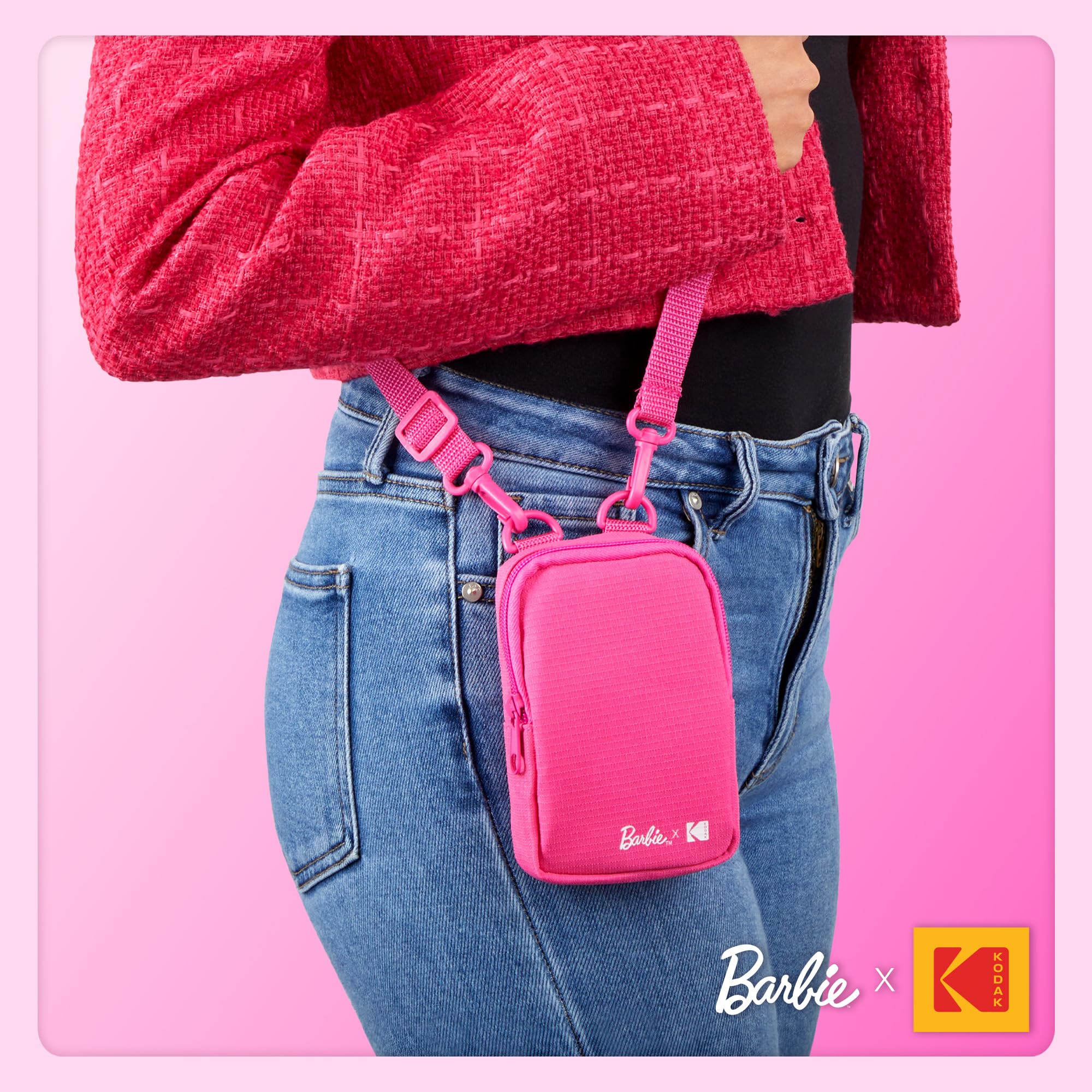 Foto 7 pulgar | Funda Blanda Con Bandolera Bandolera Para Kodak X Barbie - Venta Internacional.