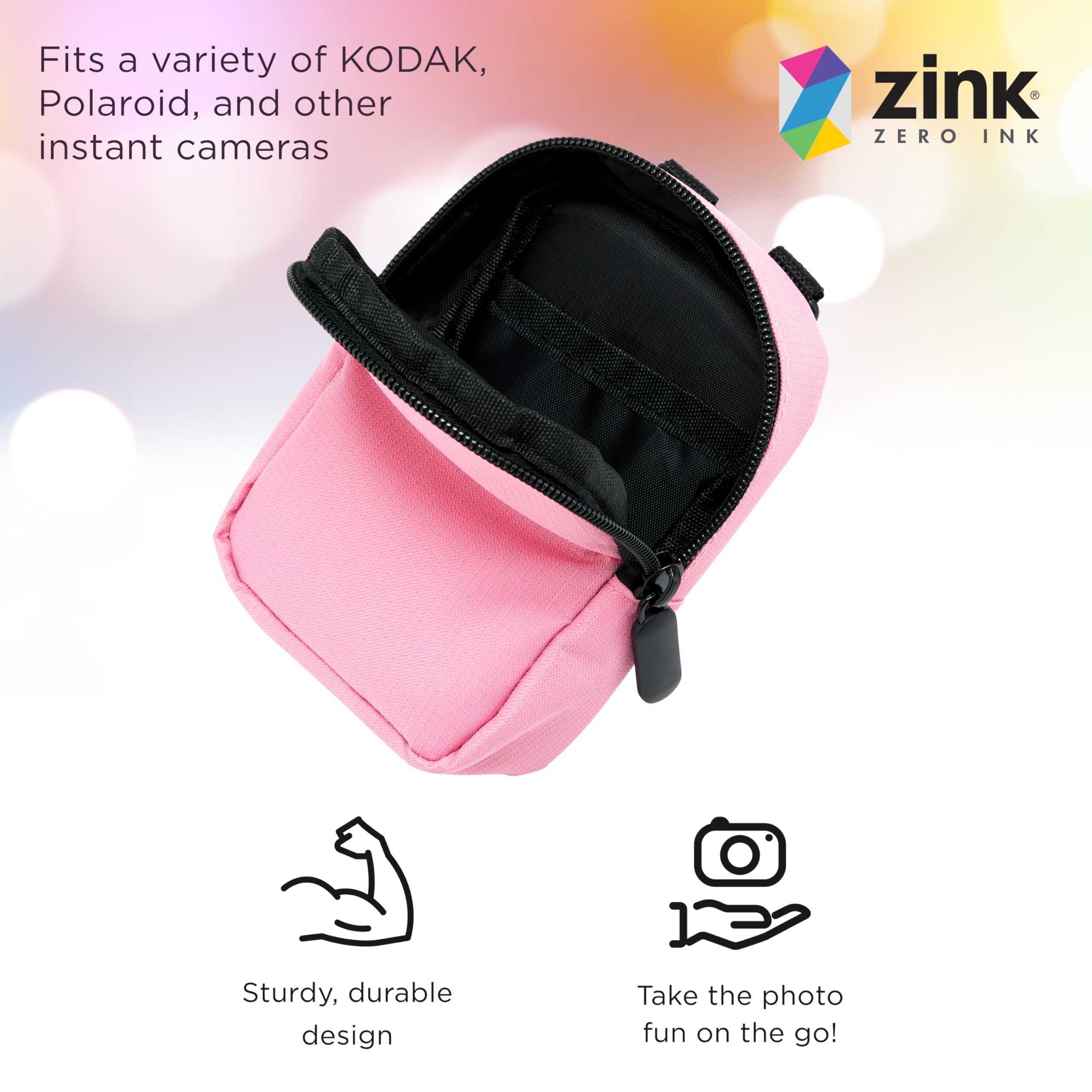 Foto 3 pulgar | Funda Para Cámara Zink Soft Small Con Bolsillo De Papel Fotográfico, Color Rosa - Venta Internacional.