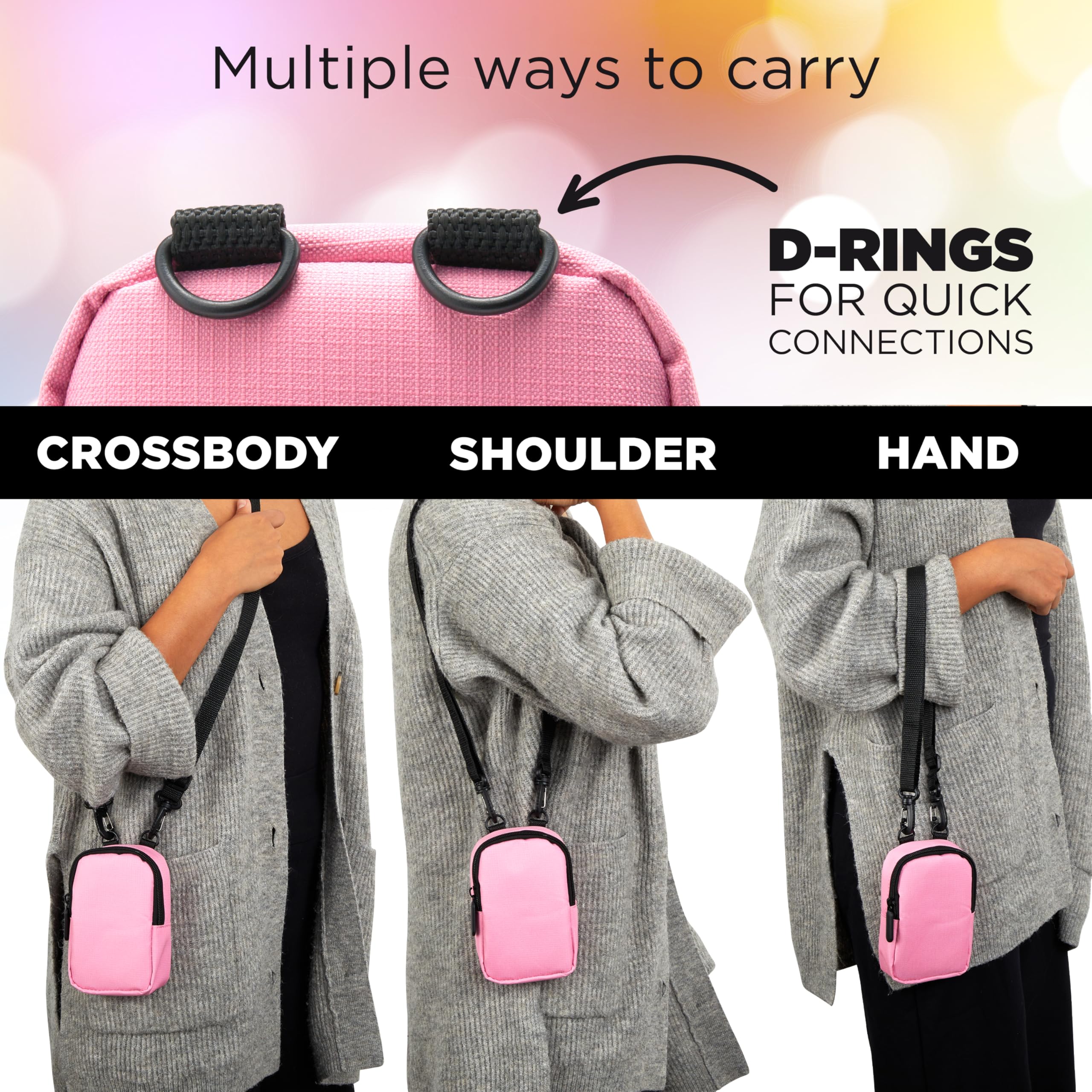 Foto 6 | Funda Para Cámara Zink Soft Small Con Bolsillo De Papel Fotográfico, Color Rosa - Venta Internacional.