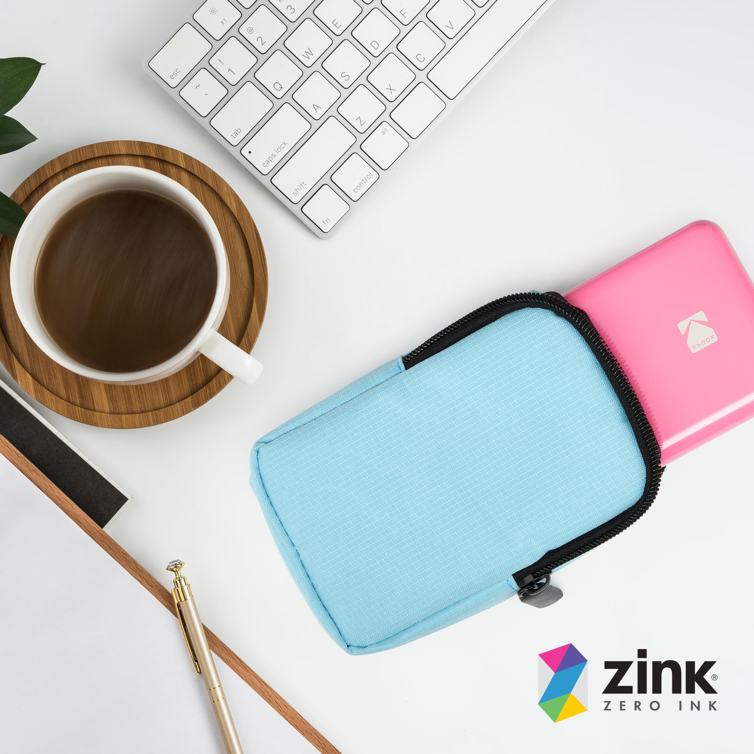Foto 7 | Funda Para Cámara Zink Soft Small Con Bolsillo De Papel Fotográfico, Color Azul - Venta Internacional.
