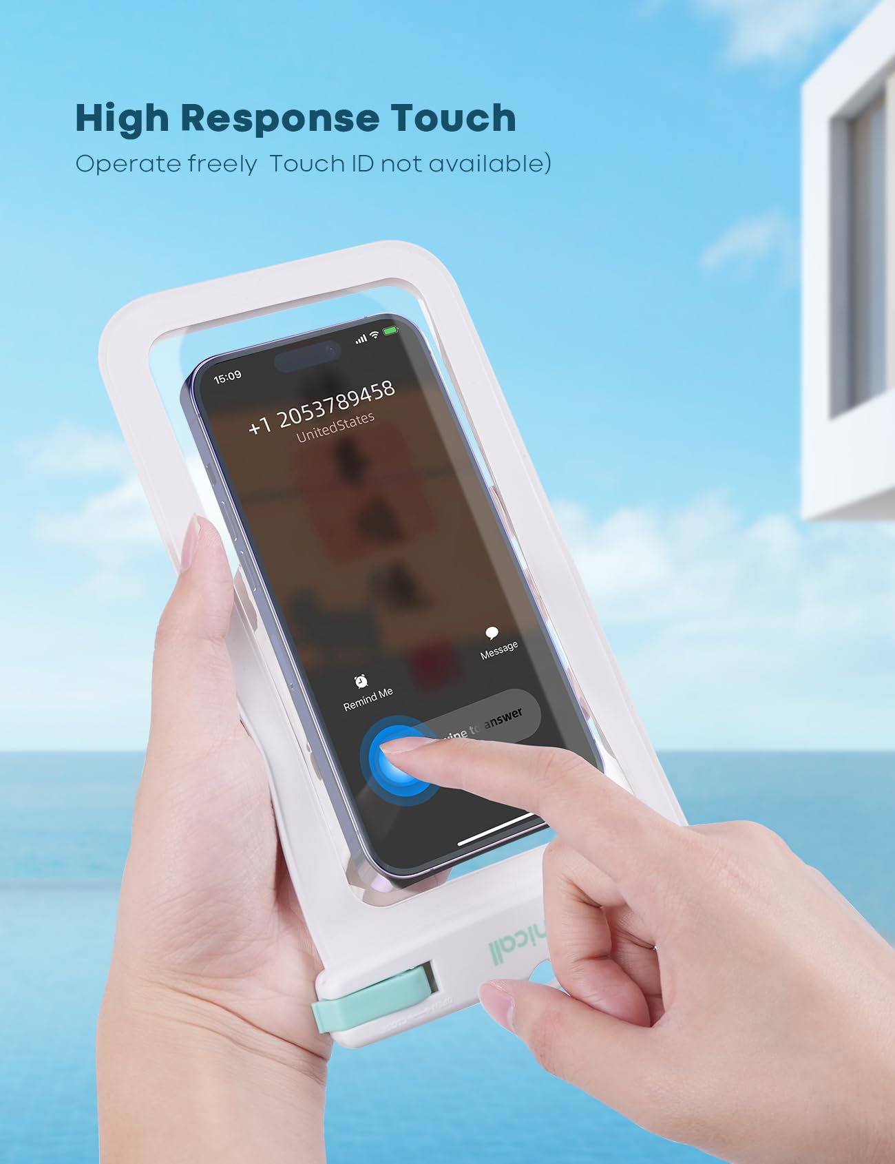Foto 4 pulgar | Funda Para Teléfono Lamicall, Paquete De 2, Verde Y Blanca, Impermeable, Ipx8 - Venta Internacional.