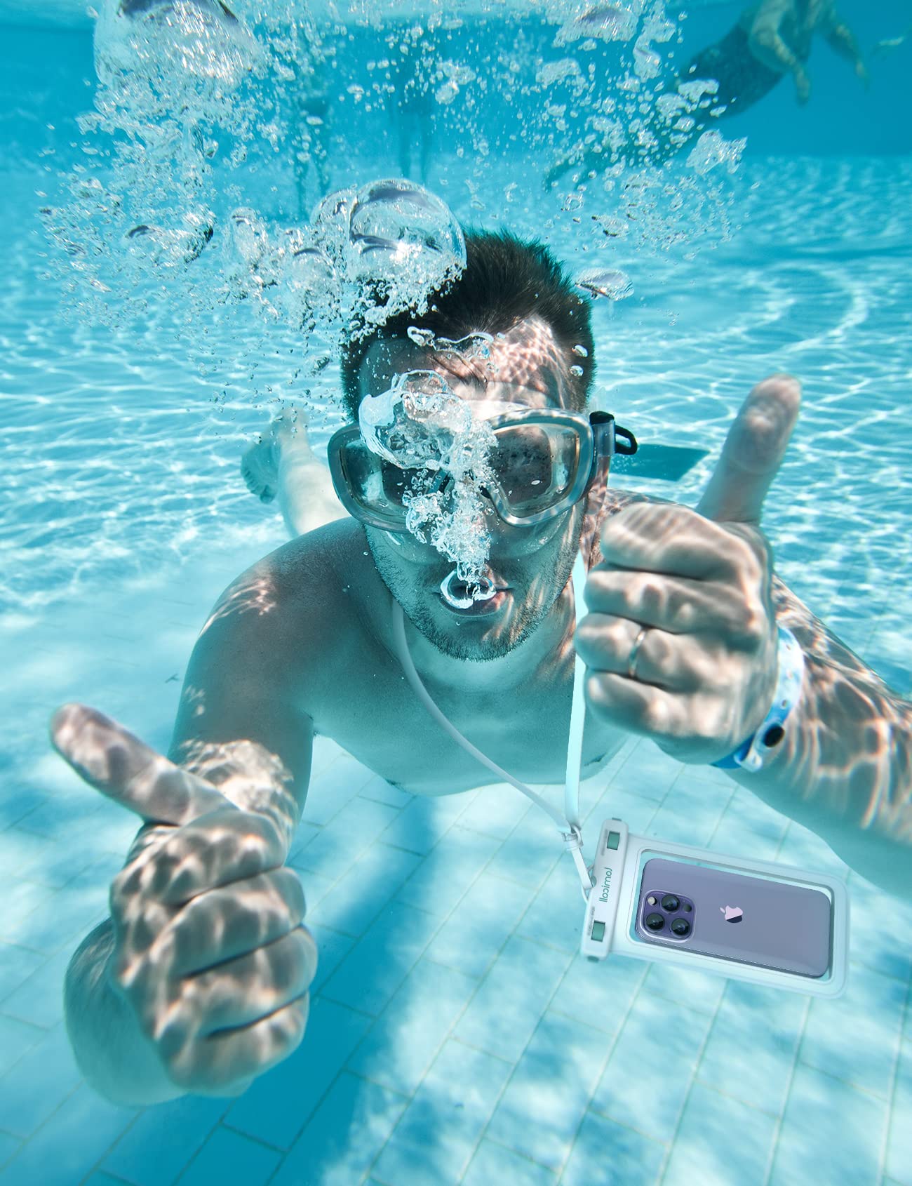 Foto 8 pulgar | Funda Para Teléfono Lamicall, Paquete De 2, Verde Y Blanca, Impermeable, Ipx8 - Venta Internacional.