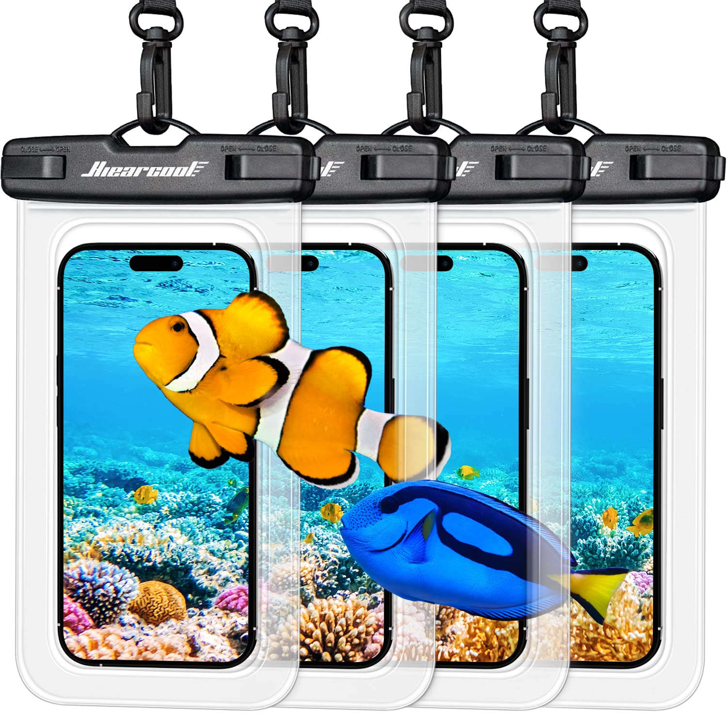 Funda Impermeable Hiearcool Ipx8 para iPhone 4 Piezas- Venta Internacional