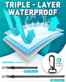 Foto 3 | Funda Impermeable Hiearcool Ipx8 para iPhone 4 Piezas- Venta Internacional