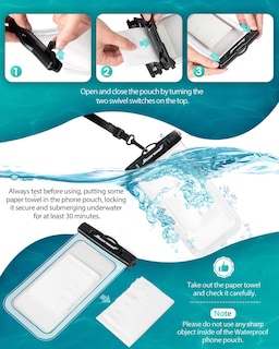 Foto 7 | Funda Impermeable Hiearcool Ipx8 para iPhone 4 Piezas- Venta Internacional