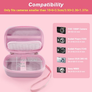 Foto 2 | Funda De Cámara Procase Para Kodak Pixpro Fz55/fz53/fz45/fz43 Rosa - Venta Internacional.