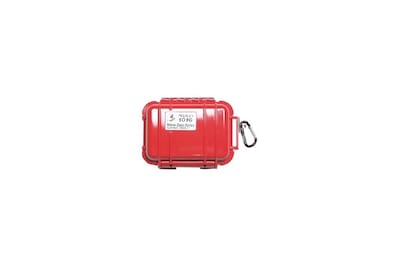 Foto 1 | Micro Case Pelican 1010 Resistente Al Agua, Color Rojo Y Transparente - Venta Internacional.