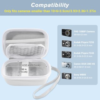 Foto 2 | Funda De Cámara Procase Para Kodak Pixpro Fz55/fz53/fz45/fz43, Color Blanco - Venta Internacional.