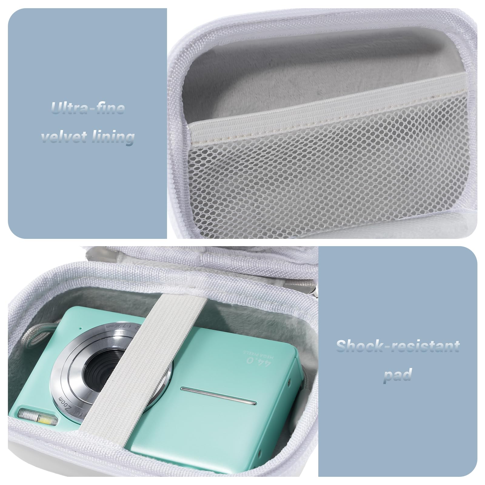 Foto 5 pulgar | Funda De Cámara Procase Para Kodak Pixpro Fz55/fz53/fz45/fz43, Color Blanco - Venta Internacional.