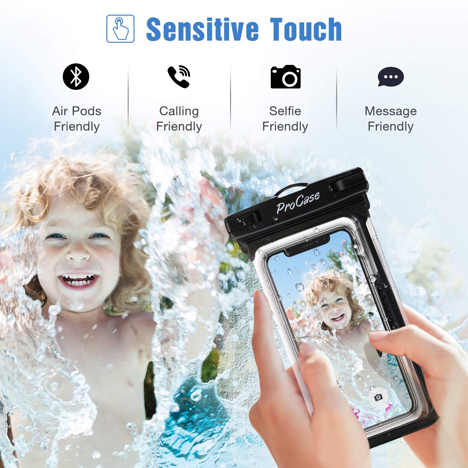 Foto 5 pulgar | Funda Impermeable Para Teléfono Procase, Paquete De 2 Para Iphone Y Galaxy - Venta Internacional.