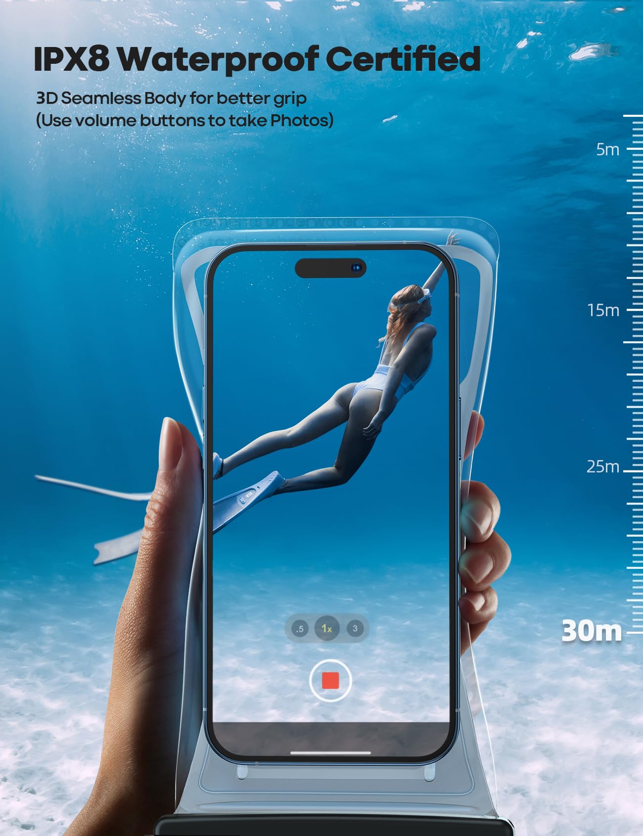 Foto 3 pulgar | Funda Impermeable Lamicall para Celular-Venta Internacional