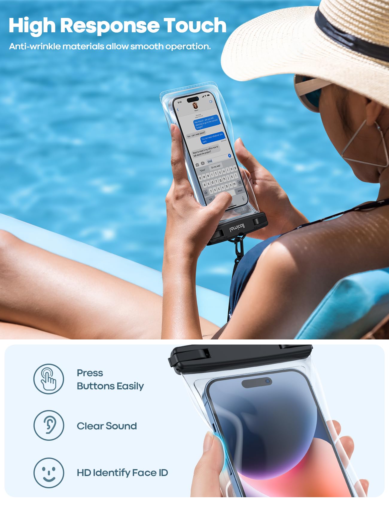 Foto 4 pulgar | Funda Impermeable Lamicall para Celular-Venta Internacional