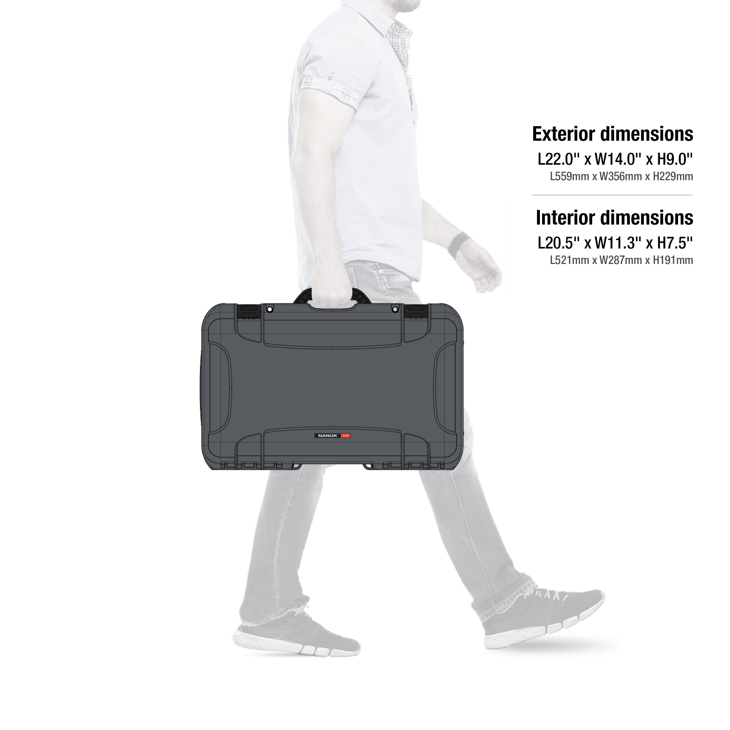 Foto 8 pulgar | Funda Rígida Nanuk 935 Impermeable Con Inserto De Espuma Para Cámara, Dr. - Venta Internacional.