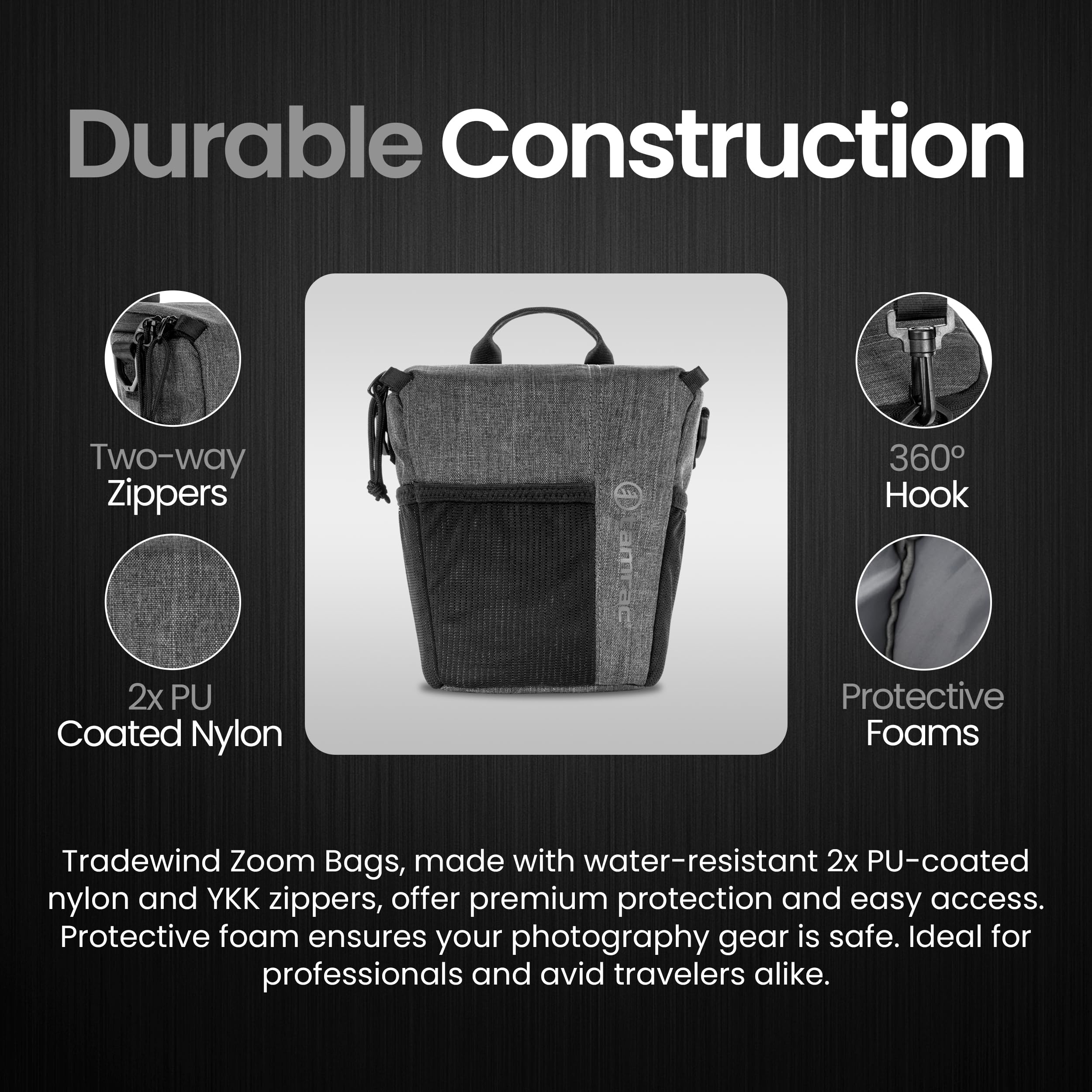 Foto 8 pulgar | Funda Para Cámara Tamrac Tradewind Zoom 2.4 Para Cámaras Réflex Digitales Y Sin Espejo - Venta Internacional.