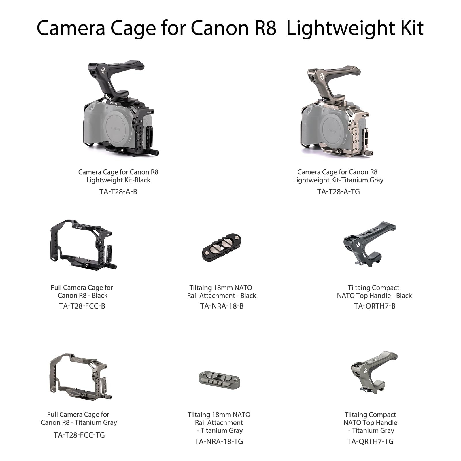 Foto 3 pulgar | Funda De Cámara Tilta Ta-t28-a Compatible Con Canon R8 Gray - Venta Internacional.