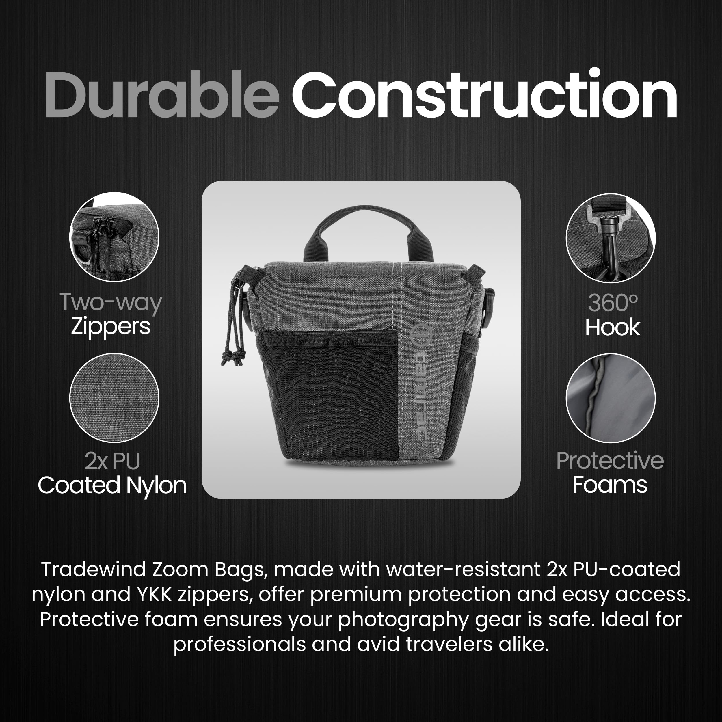 Foto 7 | Funda Para Cámara Tamrac Tradewind Zoom 1.4 Para Cámaras Réflex Digitales Y Sin Espejo - Venta Internacional.