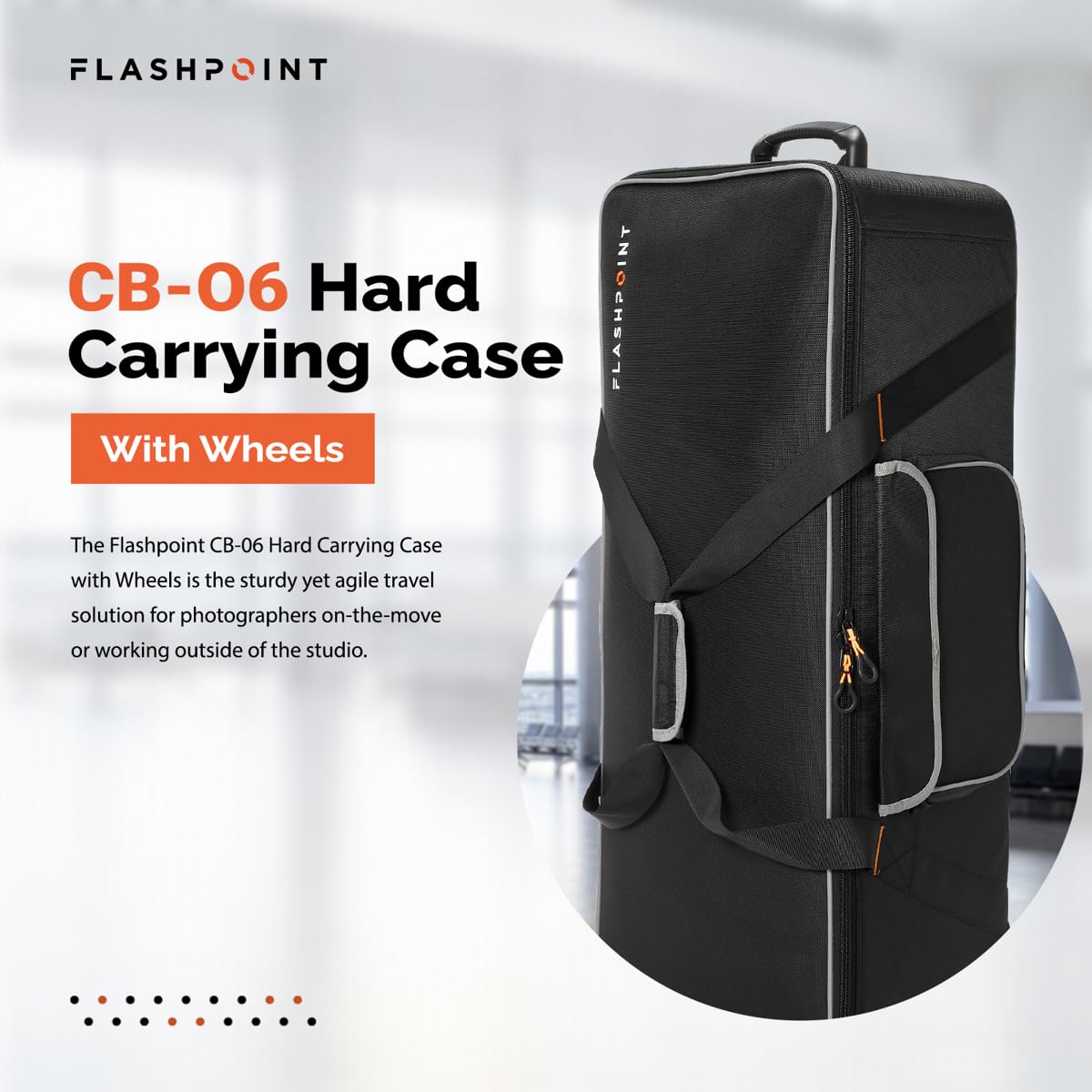 Foto 2 | Funda De Transporte Rígida Flashpoint Cb-06 Con Ruedas Para Fotografía - Venta Internacional.