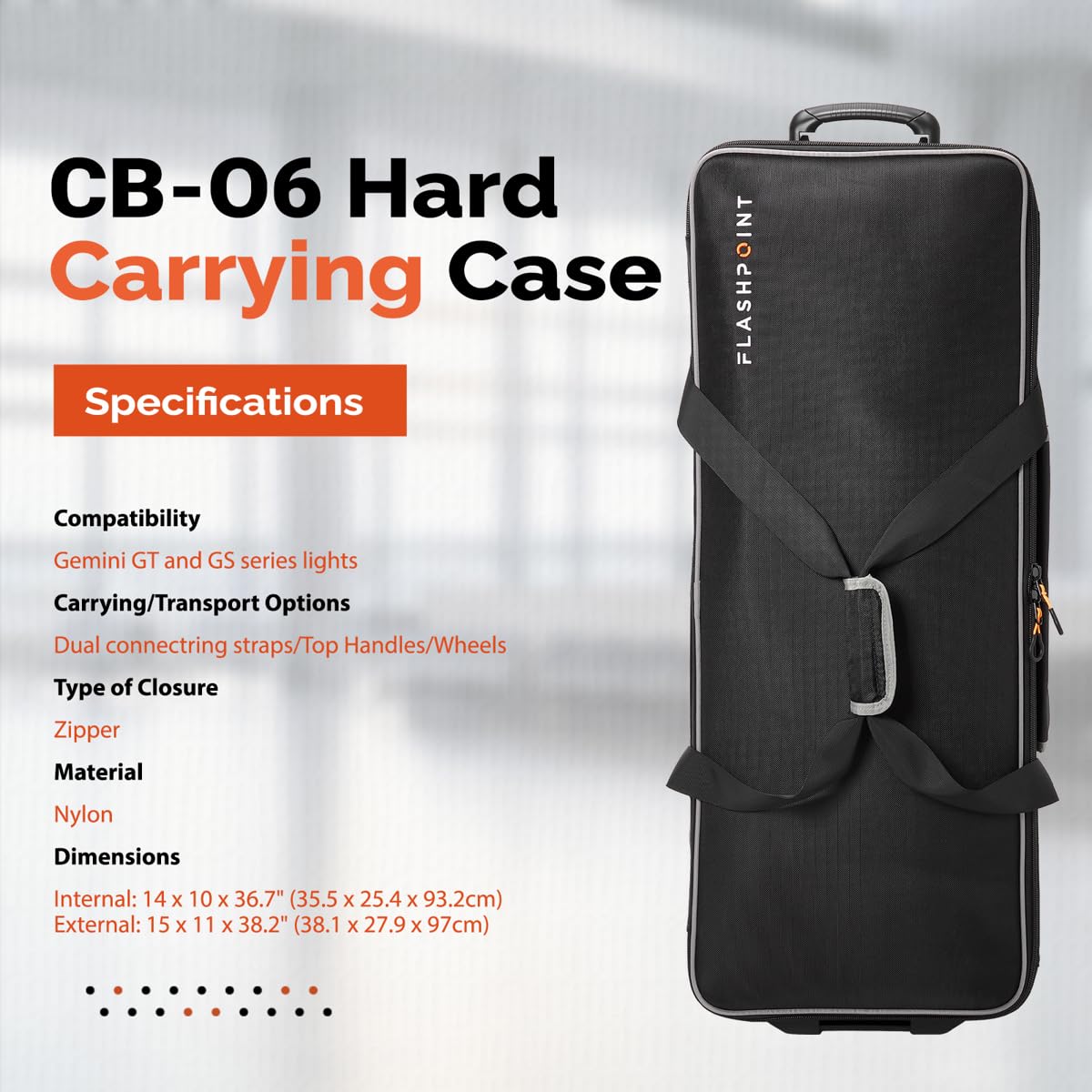 Foto 4 pulgar | Funda De Transporte Rígida Flashpoint Cb-06 Con Ruedas Para Fotografía - Venta Internacional.